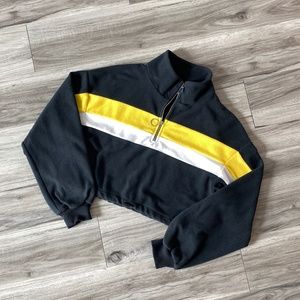 H&M Divided Short Crop Fleece Top Size XS